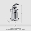 image:imageBreville 800CPXL Citrus Press Pro Juicer Machine Brushed Stainless Steel