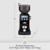 image:imageBreville BCG820BSS Smart Grinder Pro for Coffee and Espresso Brushed Stainless SteelBlack Truffle