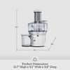 image:imageBreville BJE200XL Juice Fountain Compact Centrifugal Machine 25 fl oz Silver