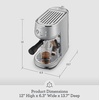 image:imageBreville Bambino Espresso Machine BES450BSS Brushed Stainless SteelBrushed Stainless Steel