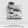 image:imageBreville Barista Express Impress Espresso Machine BES876BSS Brushed Stainless SteelOlive Tapenade