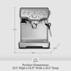 image:imageBreville Infuser Espresso Machine BES840XL Brushed Stainless SteelBlack Sesame