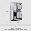 image:imageBreville Luxe Drip Coffee Machine BDC415BSS Brushed Stainless Steel Glass CarafeBrushed Stainless Steel
